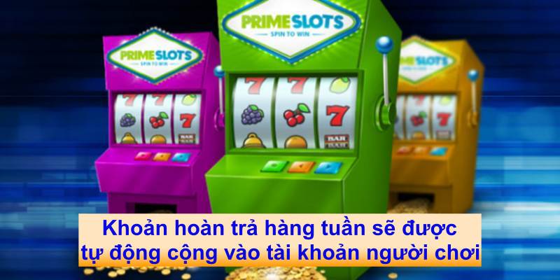 Khoản hoàn trả hàng tuần sẽ được tự động cộng vào tài khoản người chơi