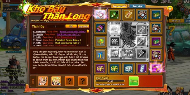 Chinh phục thắng lớn cùng tựa game hot hit Kho Báu Thần Long